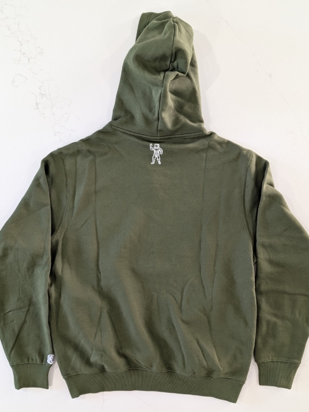 BBC Billionaire Boys Club Globe Hoodie Size L Olive Green Zipper Pockets New - Picture 3 of 11